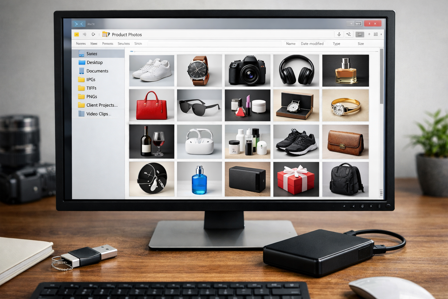 Farkli formatlarda urun fotografi dosya teslimat ornekleri